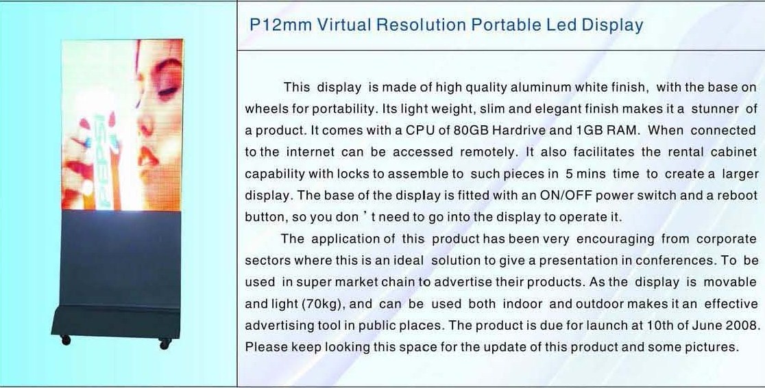 Portable LED display