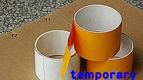 Reflective marking tape temporary