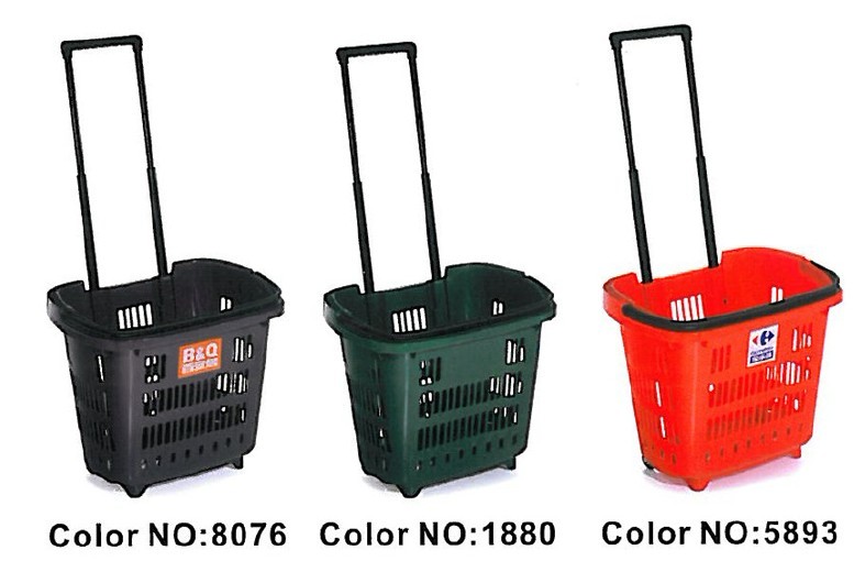 Shopping trolley-P25 color: grey, green, red