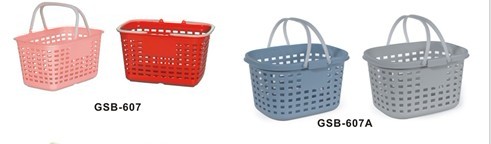 Plastic shopping basket GSB-607/607A